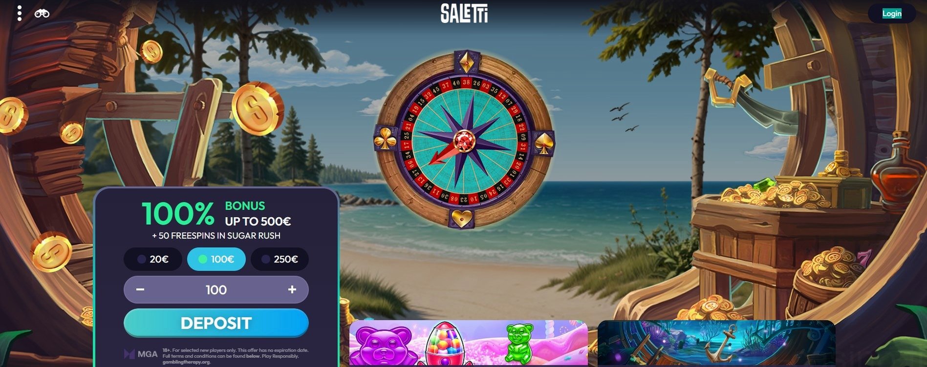 Saletti Casino Banner